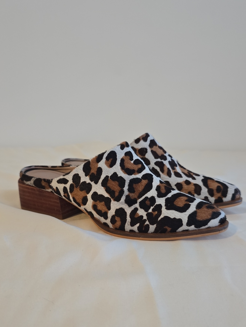 Leopard Print Slide On Mules Size 6 By ABLE Style Miriam